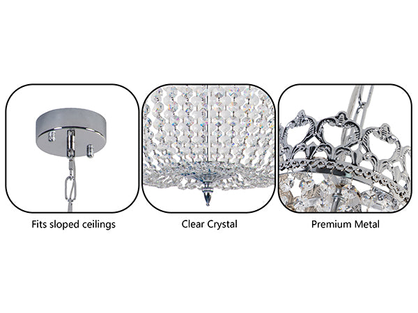 Maxax Luxury French Empire Design Crystal Chandelier #MX155001