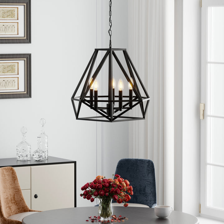 Maxax 5-Light Geometric Model Candle Chandelier #MX19006