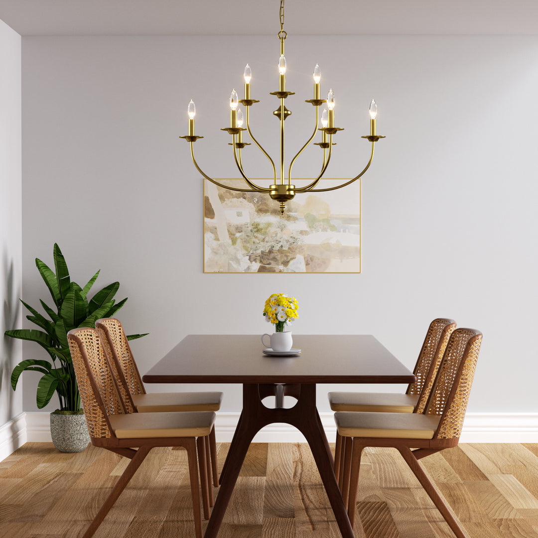 Maxax 9 - Light Dimmable Classic / Traditional Chandelier