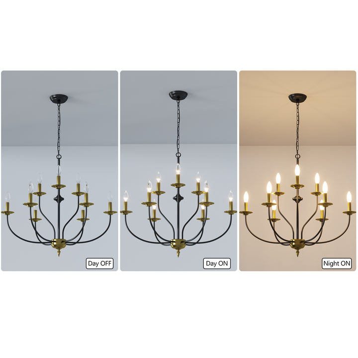 Maxax 9 - Light Dimmable Classic / Traditional Chandelier #MX19084