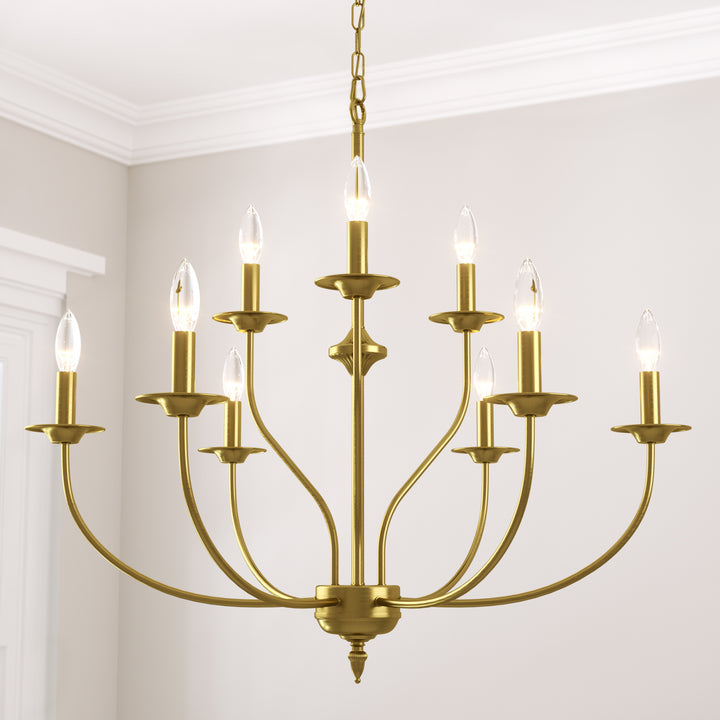 Maxax 9 - Light Dimmable Classic / Traditional Chandelier #MX19084