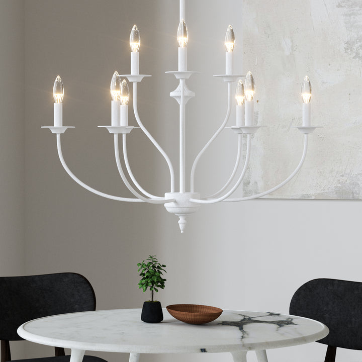 Maxax 9 - Light Dimmable Classic / Traditional Chandelier #MX19084