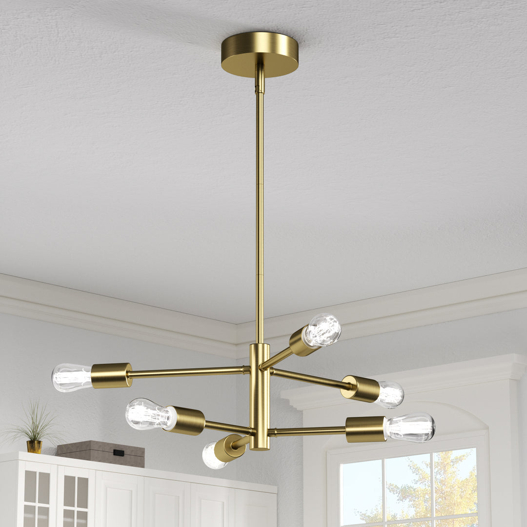 Maxax Unique Statement & Sputnik Modern Linear With Wrought Iron Accents #MX21037
