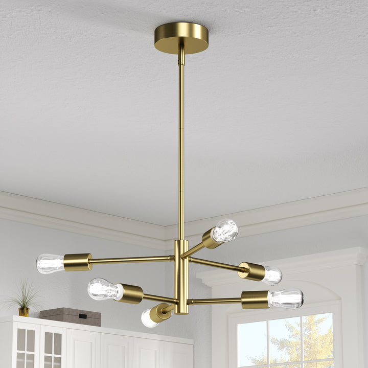 Maxax Unique Statement & Sputnik Modern Linear With Wrought Iron Accents #MX21037
