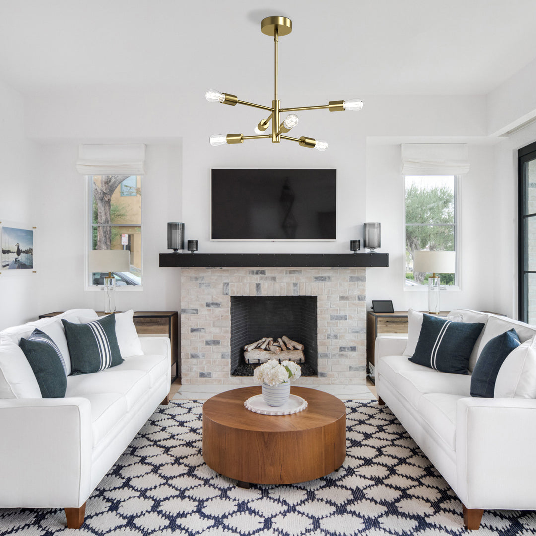Maxax Unique Statement & Sputnik Modern Linear With Wrought Iron Accents #MX21037