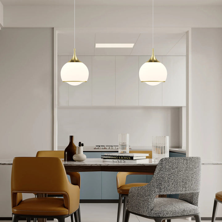 Nimbus 1-light Led Single Glass Pendant For Hallway/kitchen Island #MX21051