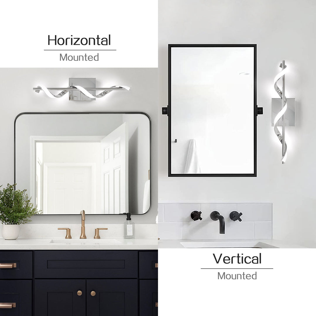 23.6-inch Spiral Led-illuminated Wall Lamp #MX21052