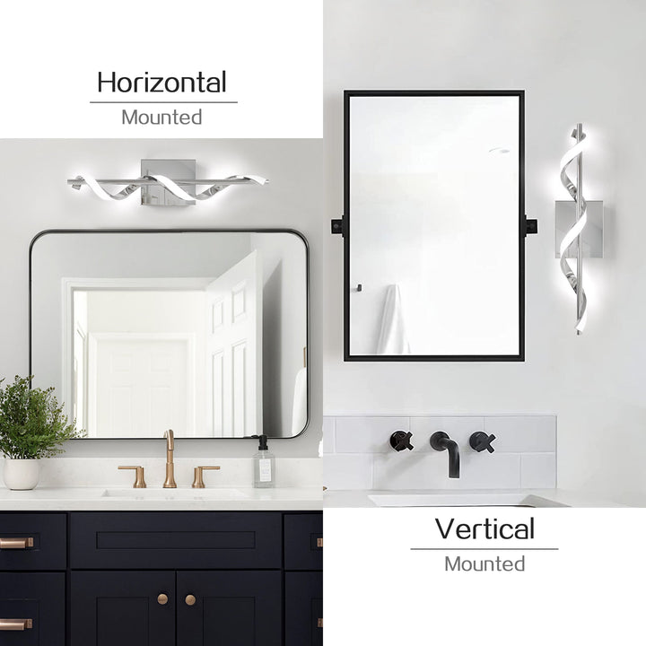 23.6-inch Spiral Led-illuminated Wall Lamp #MX21052