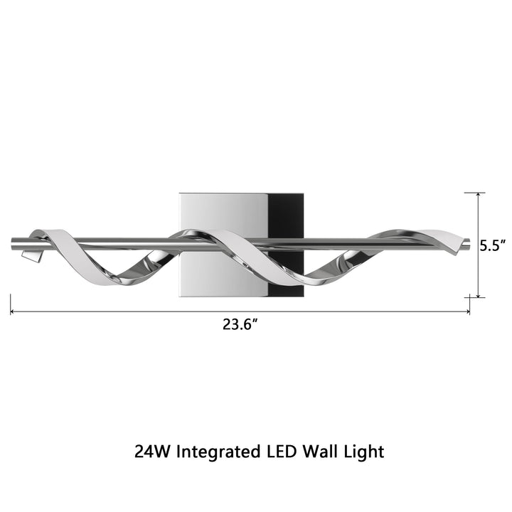 23.6-inch Spiral Led-illuminated Wall Lamp #MX21052