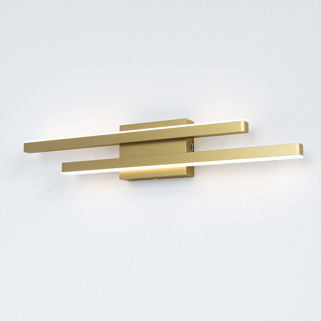 Glint 2-Light Led Dimmable Flush Mounted Sconce #MX21054