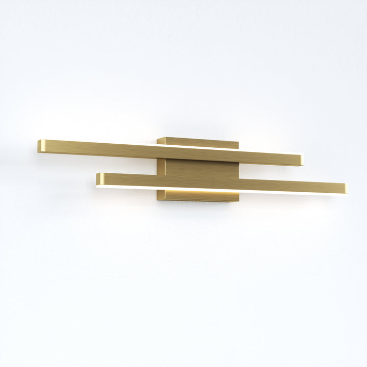 Glint 2-Light Led Dimmable Flush Mounted Sconce #MX21054