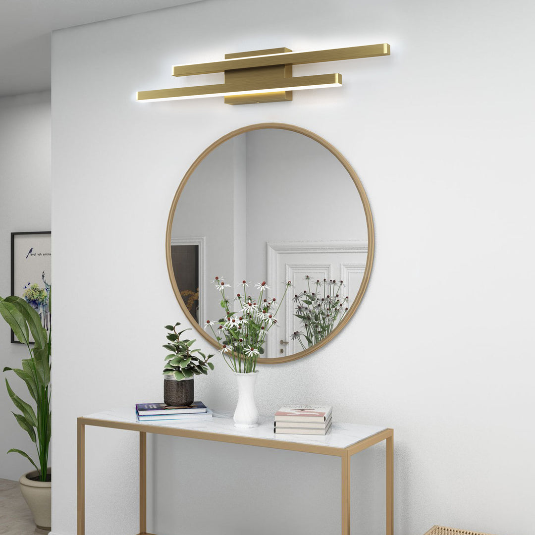 Glint 2-Light Led Dimmable Flush Mounted Sconce #MX21054