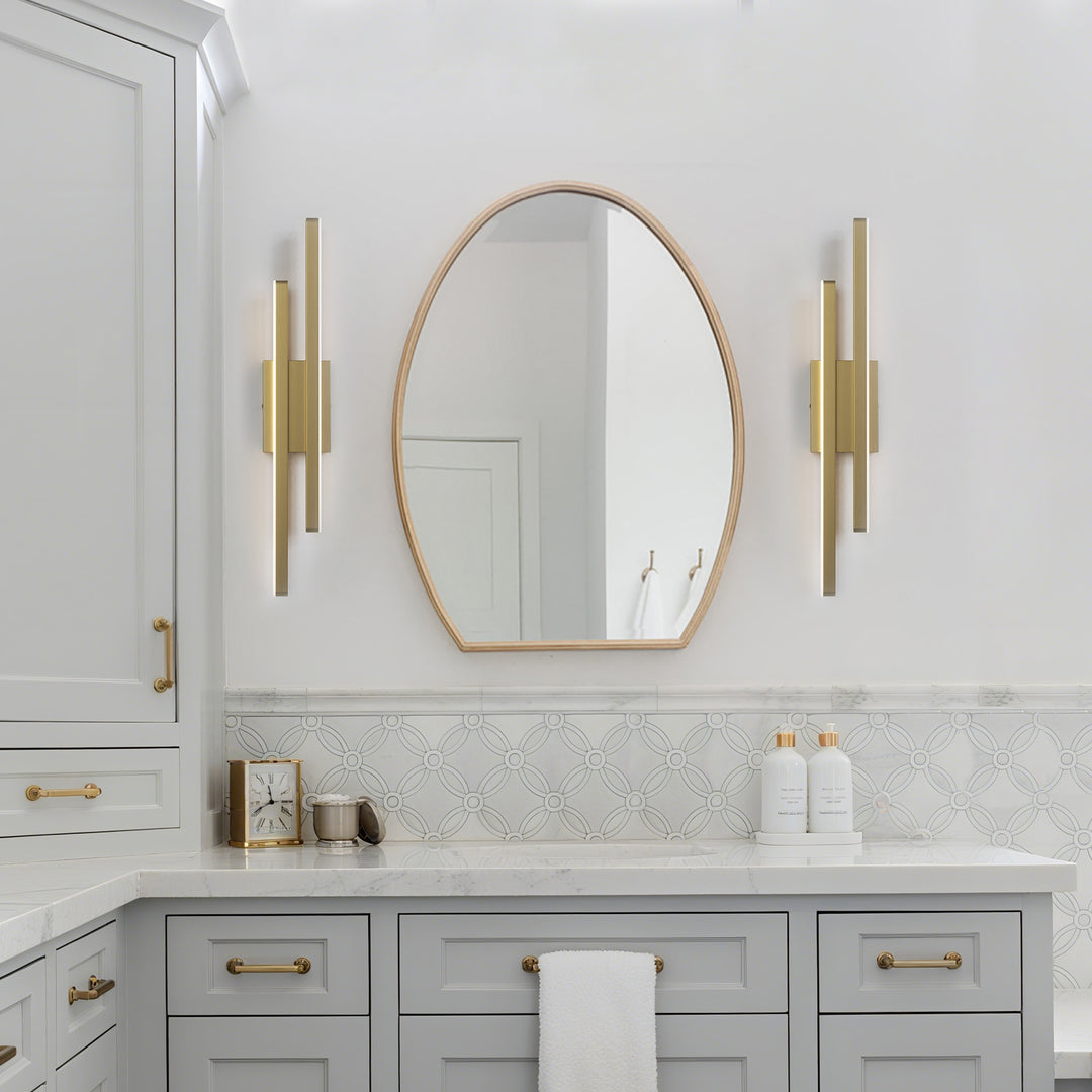 Glint 2-Light Led Dimmable Flush Mounted Sconce #MX21054