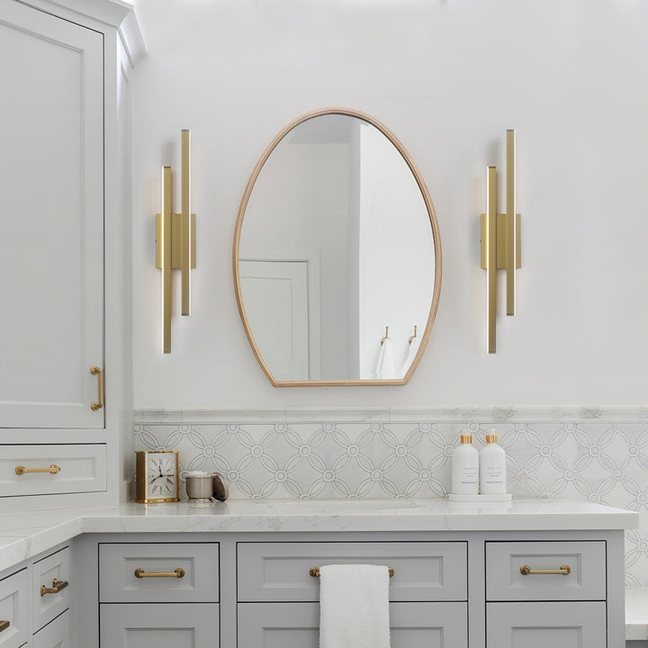 Glint 2-Light Led Dimmable Flush Mounted Sconce #MX21054