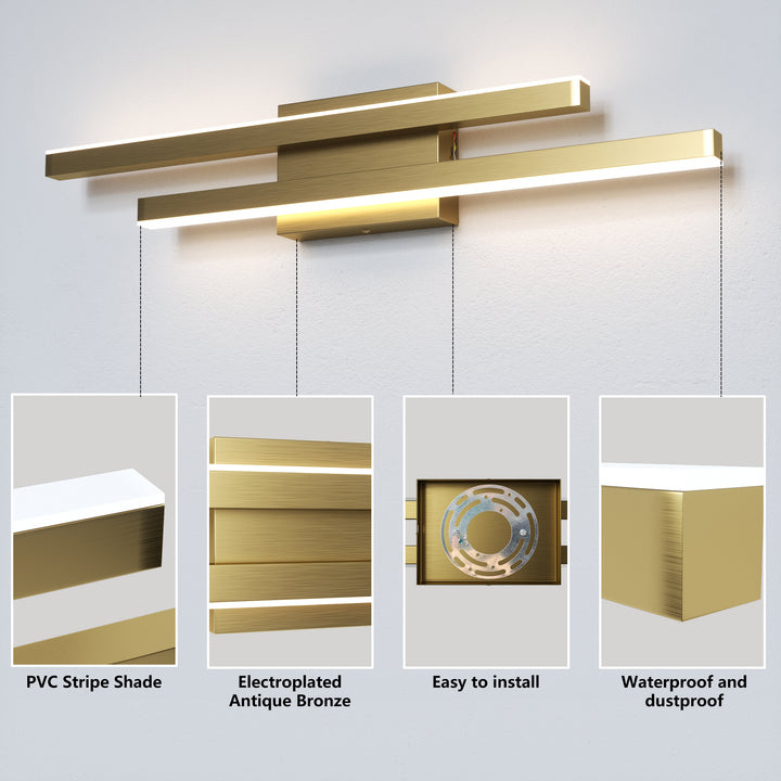 Glint 2-Light Led Dimmable Flush Mounted Sconce #MX21054