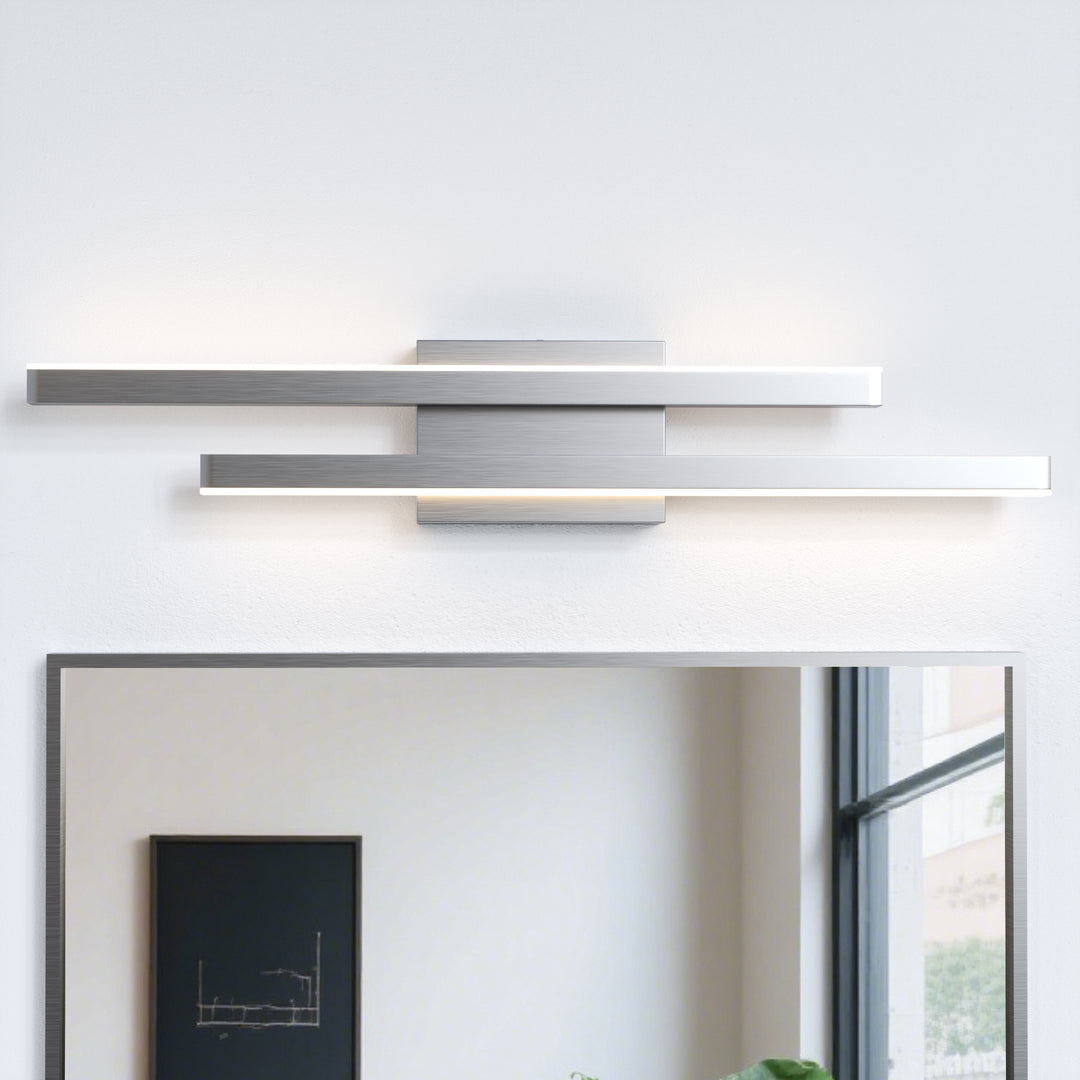 Glint 2-Light Led Dimmable Flush Mounted Sconce #MX21054