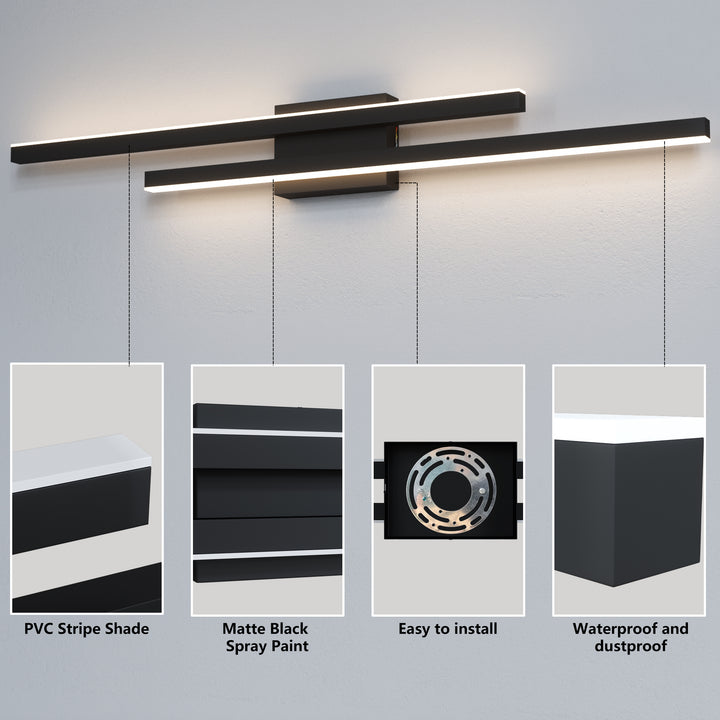 Glint 2-Light Led Dimmable Flush Mounted Sconce #MX21054
