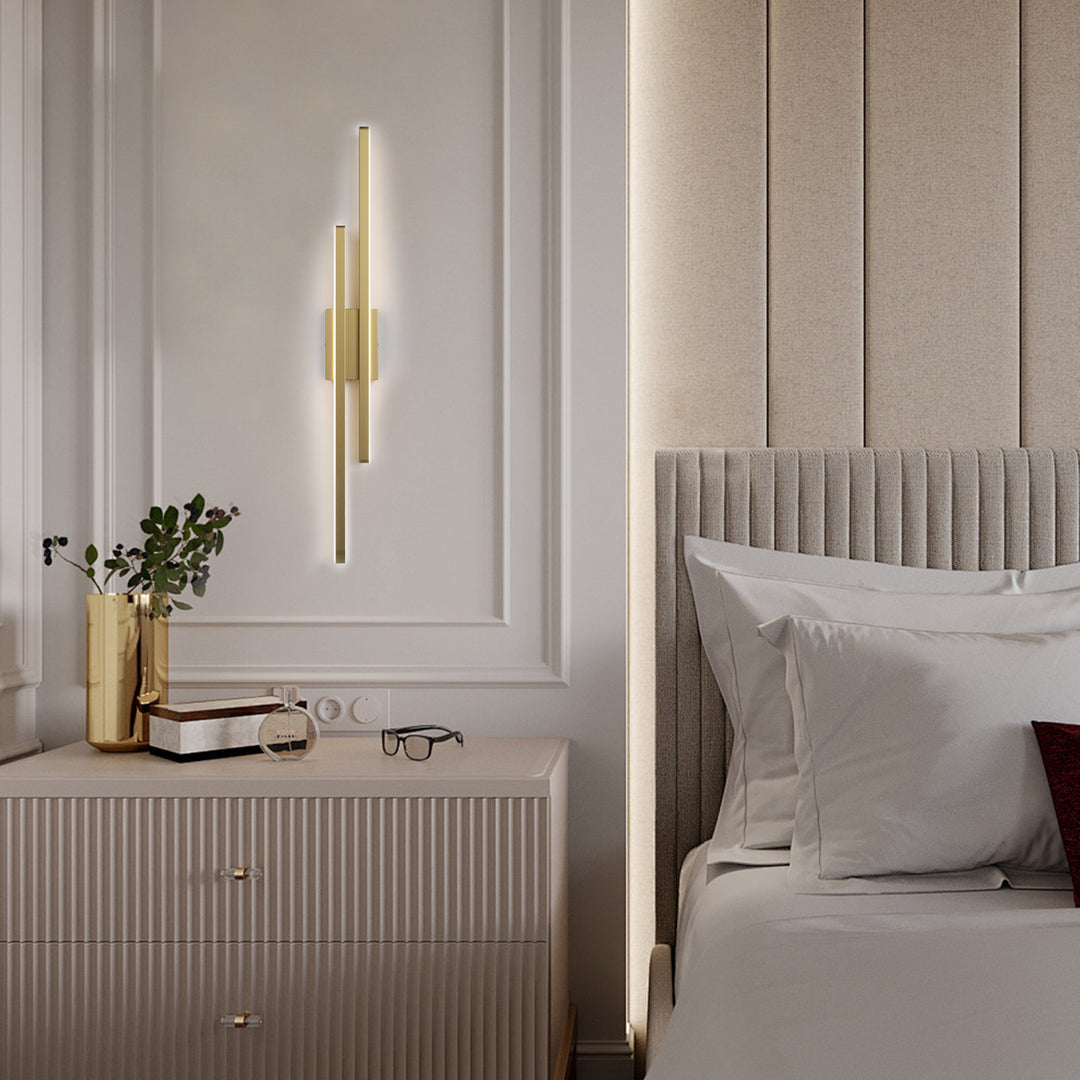 Glint 2-Light Led Dimmable Flush Mounted Sconce #MX21054