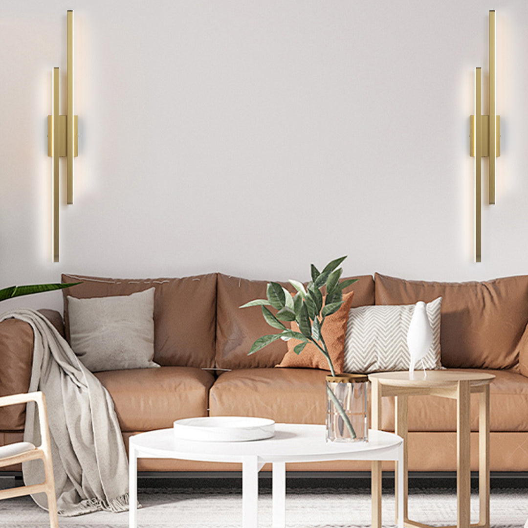 Glint 2-Light Led Dimmable Flush Mounted Sconce #MX21054