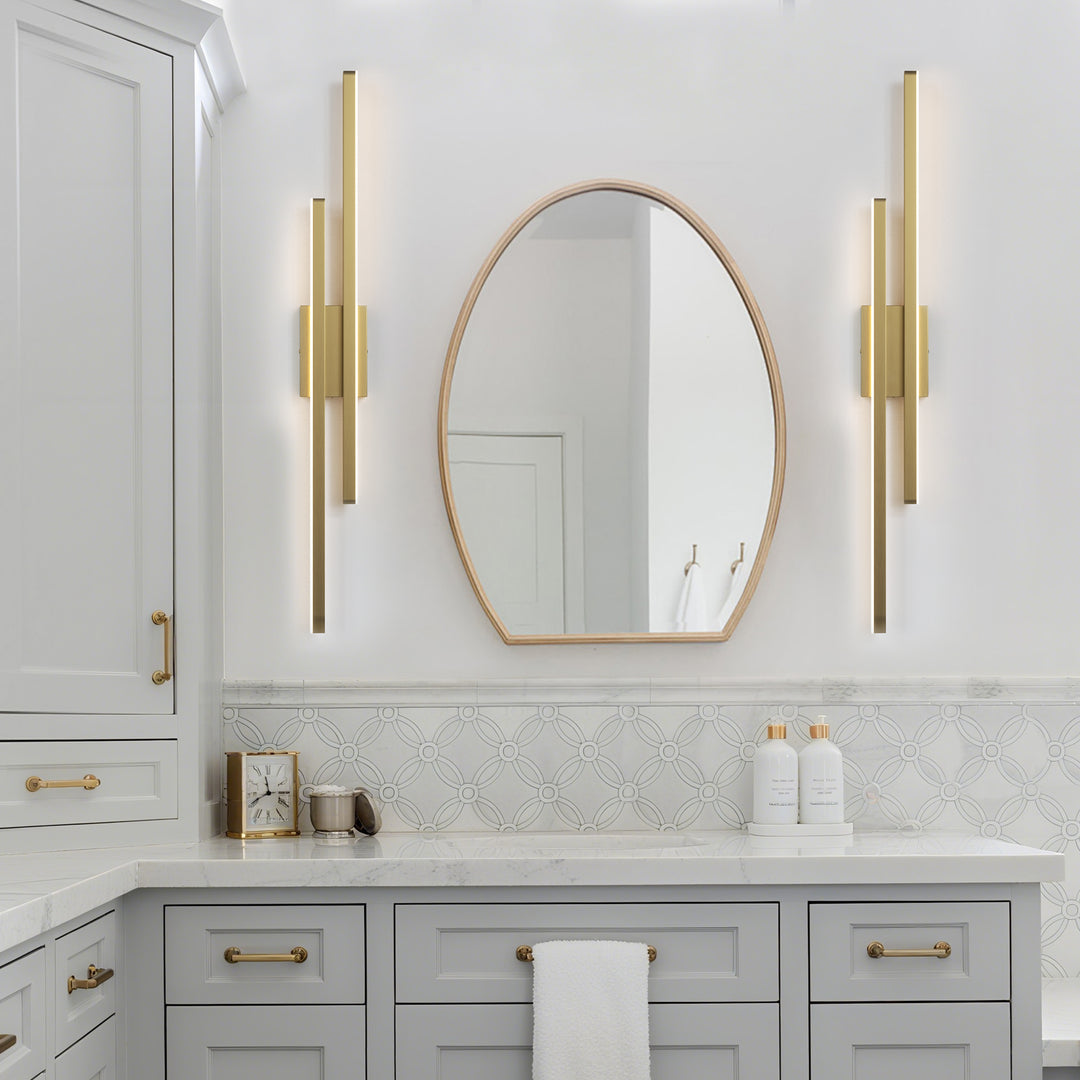 Glint 2-Light Led Dimmable Flush Mounted Sconce #MX21054