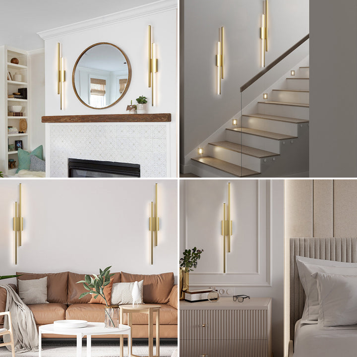 Glint 2-Light Led Dimmable Flush Mounted Sconce #MX21054