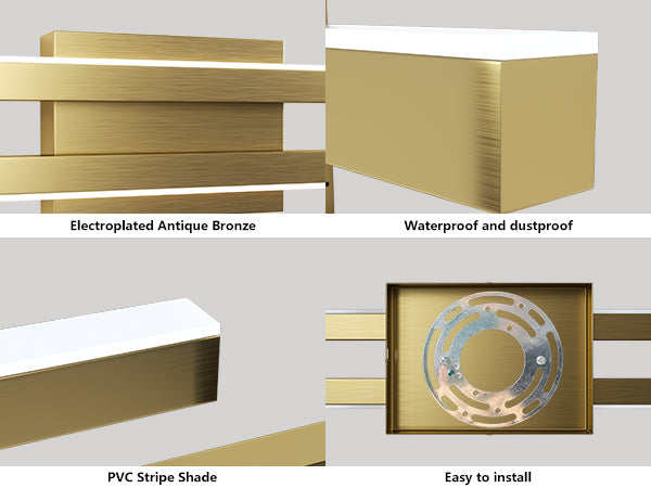 Glint 2-Light Led Dimmable Flush Mounted Sconce #MX21054