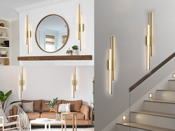 Glint 2-Light Led Dimmable Flush Mounted Sconce #MX21054