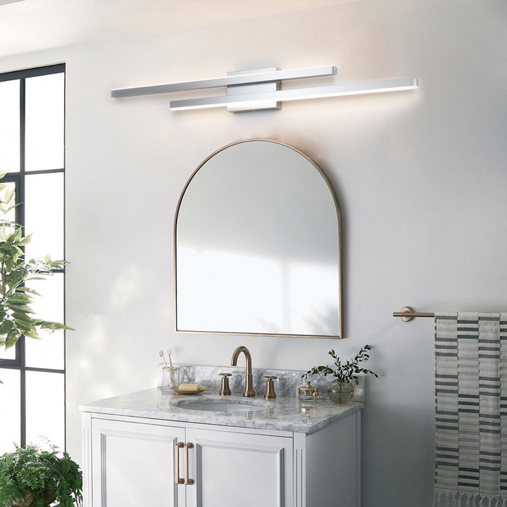 Glint 2-Light Led Dimmable Flush Mounted Sconce #MX21054