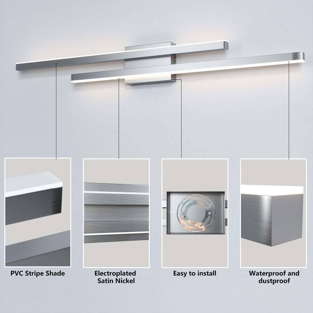 Glint 2-Light Led Dimmable Flush Mounted Sconce #MX21054