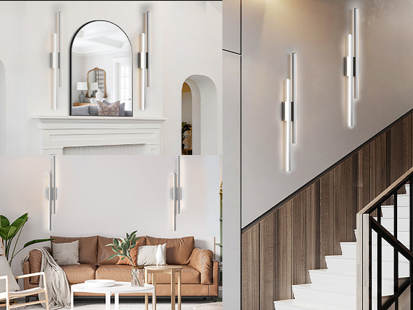 Glint 2-Light Led Dimmable Flush Mounted Sconce #MX21054