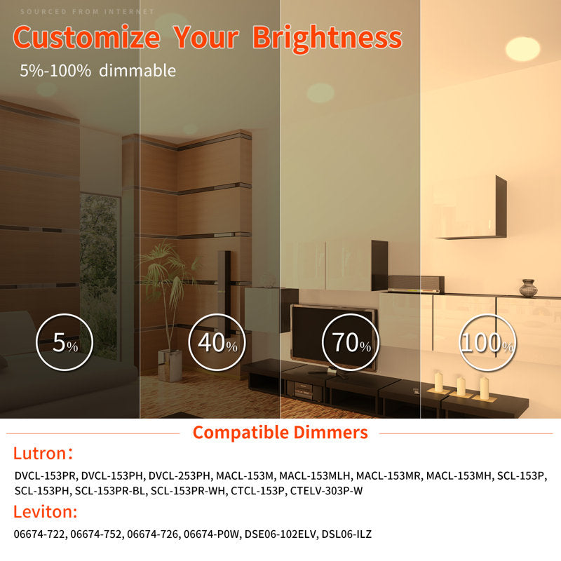 4-inch 9W 3000K ultra-slim canless recessed lighting 12-pack - image 4