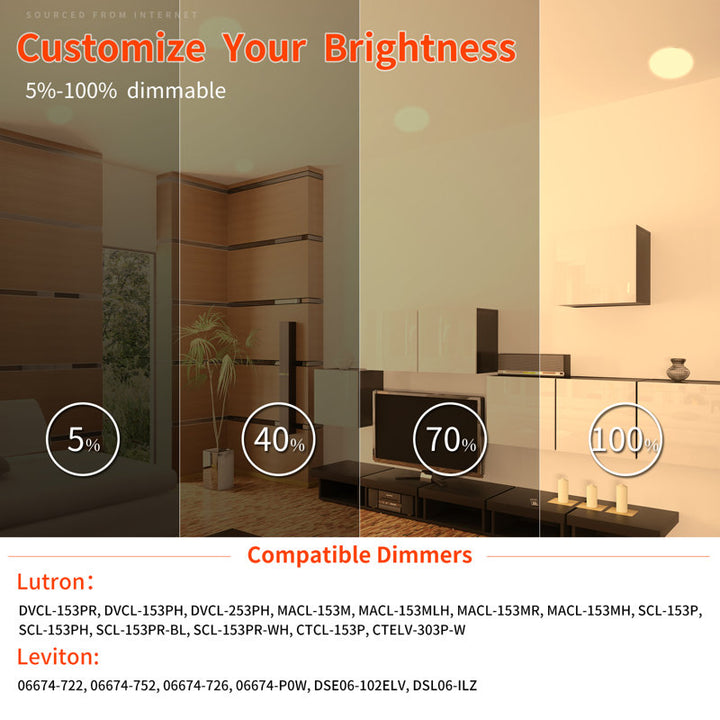 4-inch 9W 3000K ultra-slim canless recessed lighting 12-pack - image 4