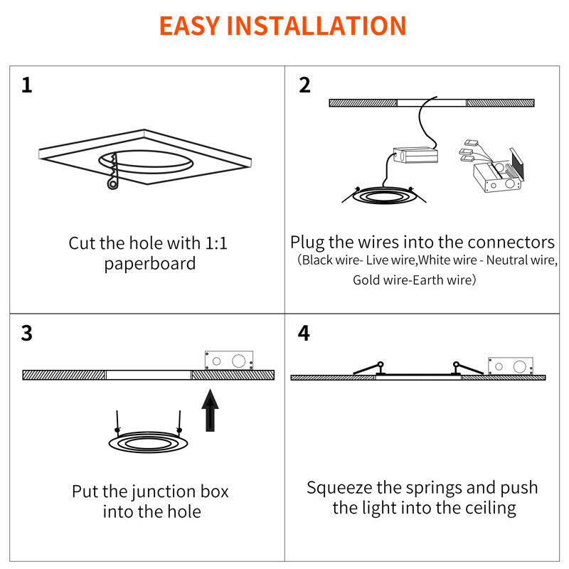 4-inch 9W 3000K ultra-slim canless recessed lighting 12-pack - image 5