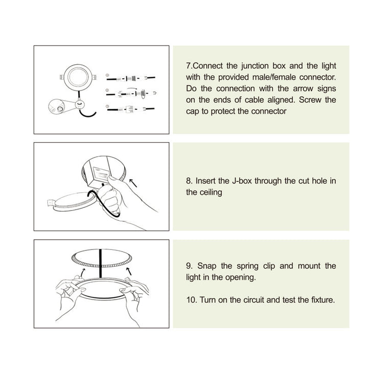 4-inch 9W 3000K ultra-slim canless recessed lighting 12-pack - image 6