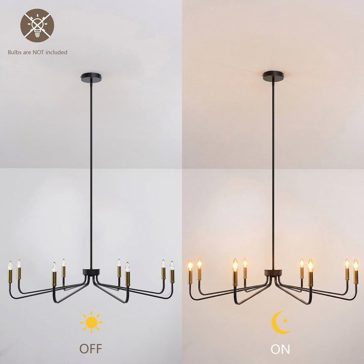 Essence 6 - Light 26"W Dimmable Classic Candle Style Chandelier #29020
