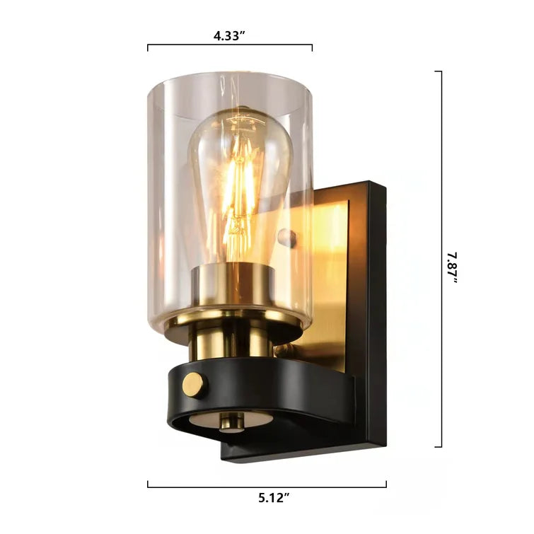Zaza Designs 1 - Light Dimmable Wrought Iron Wall Sconce (Set of 2) #MX21025
