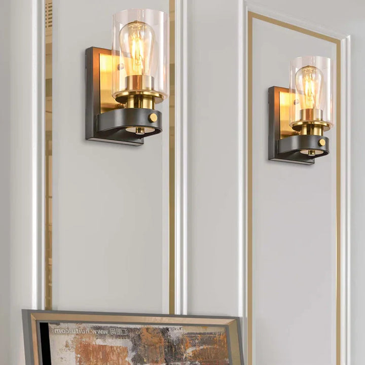Zaza Designs 1 - Light Dimmable Wrought Iron Wall Sconce (Set of 2) #MX21025