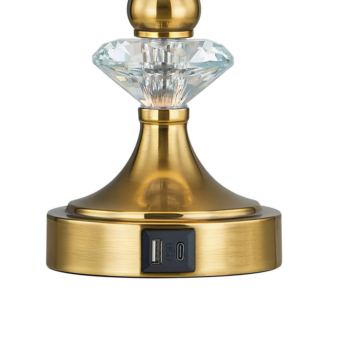Finesse Modern Minimalist Crystal Glass Table Lamp Set (2 pieces) #T266