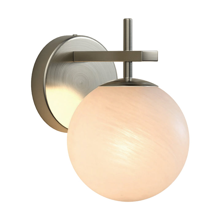 Nimbus 1 - Light Dimmable Iron ETL Bathroom Vanity Light with Round Shape Cloud Glass Shade #CLB29015