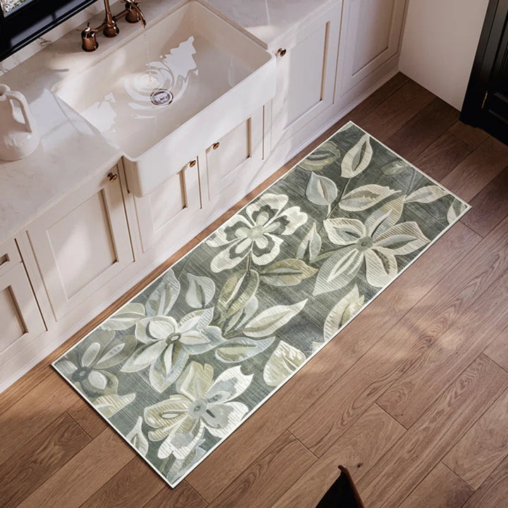 Nature Flower Non-slip Machine Washable Area Rug For Living Room, Hallway Runner, Entryway Rug #AZJL120