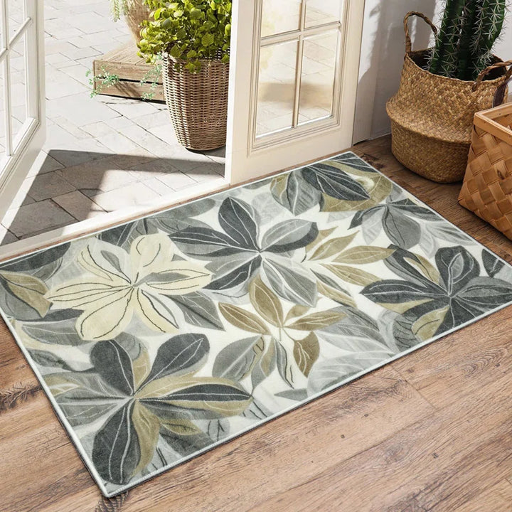 Nature Flower Non-slip Machine Washable Area Rug For Living Room, Hallway Runner, Entryway Rug #AZJL110