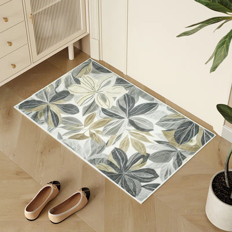 Nature Flower Non-slip Machine Washable Area Rug For Living Room, Hallway Runner, Entryway Rug #AZJL110