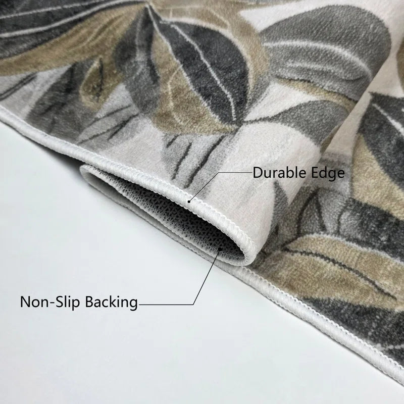 Nature Flower Non-slip Machine Washable Area Rug For Living Room, Hallway Runner, Entryway Rug #AZJL110