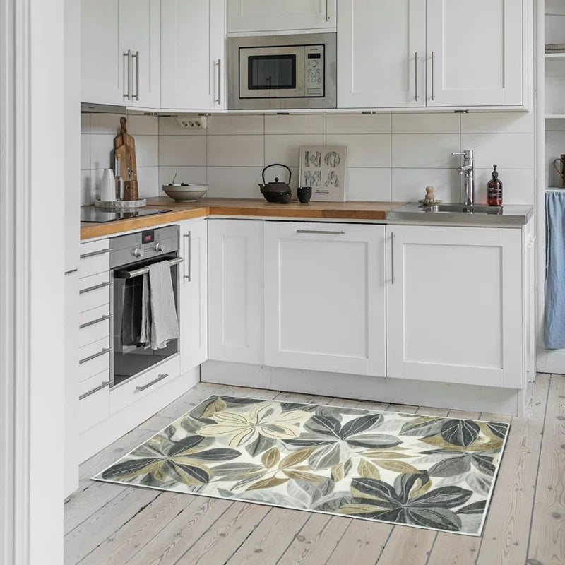 Nature Flower Non-slip Machine Washable Area Rug For Living Room, Hallway Runner, Entryway Rug #AZJL110