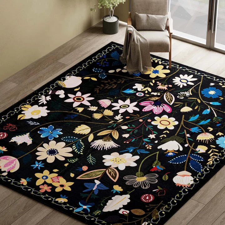 YUIlili Nature Voja Non-Slip Machine Washable Colorful Modern Area Rug For Living Room, Hallway Runner, Entryway Rug #AZJL9