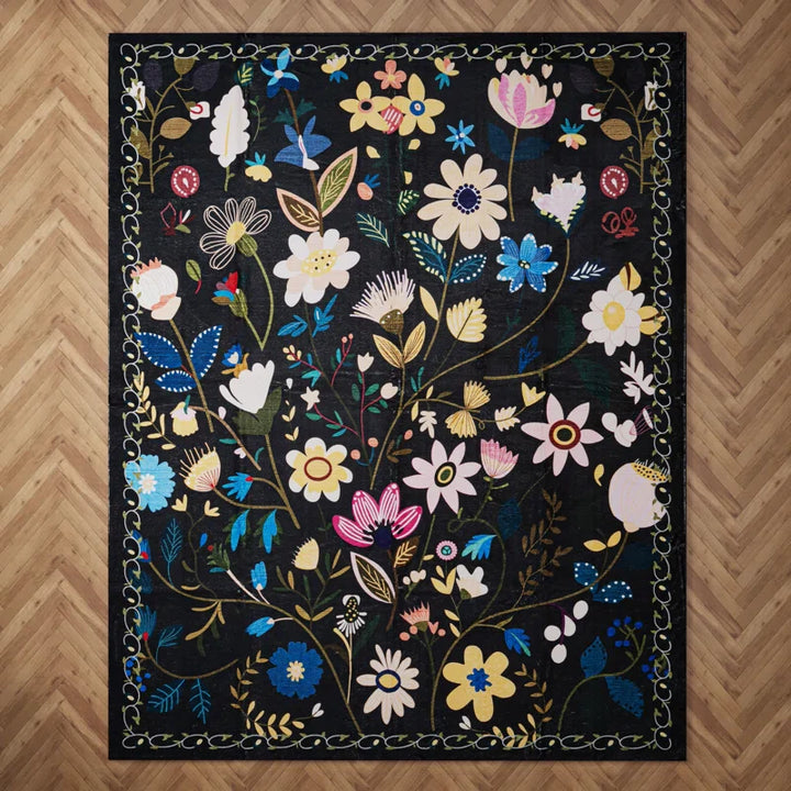 YUIlili Nature Voja Non-Slip Machine Washable Colorful Modern Area Rug For Living Room, Hallway Runner, Entryway Rug #AZJL9