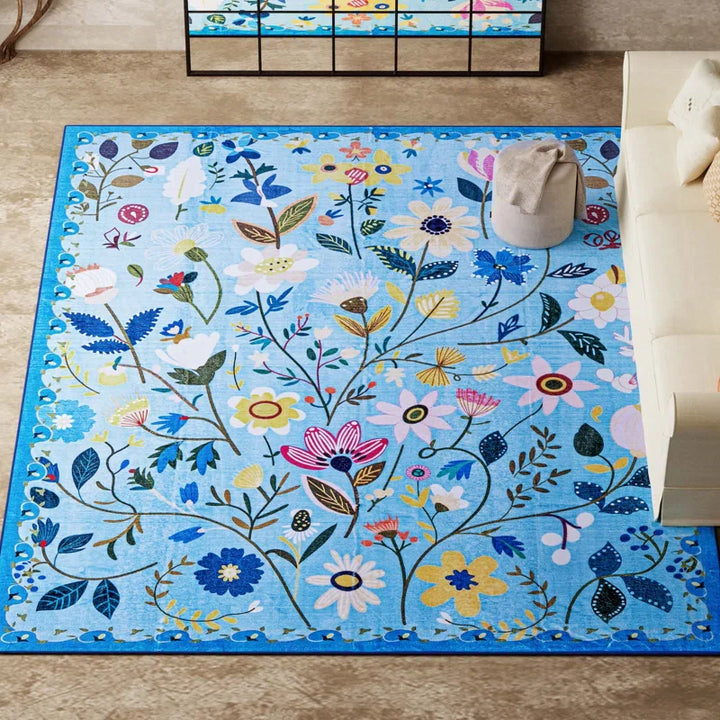 YUIlili Nature Voja Non-Slip Machine Washable Colorful Modern Area Rug For Living Room, Hallway Runner, Entryway Rug #AZJL9