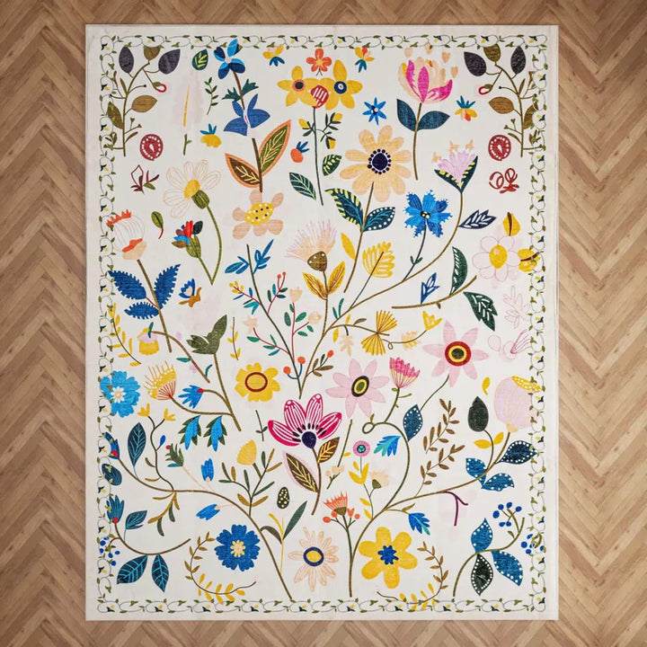 YUIlili Nature Voja Non-Slip Machine Washable Colorful Modern Area Rug For Living Room, Hallway Runner, Entryway Rug #AZJL9