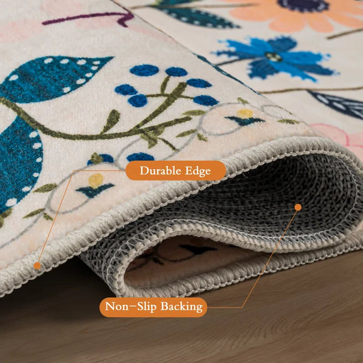 YUIlili Nature Voja Non-Slip Machine Washable Colorful Modern Area Rug For Living Room, Hallway Runner, Entryway Rug #AZJL9