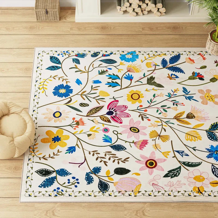 YUIlili Nature Voja Non-Slip Machine Washable Colorful Modern Area Rug For Living Room, Hallway Runner, Entryway Rug #AZJL9